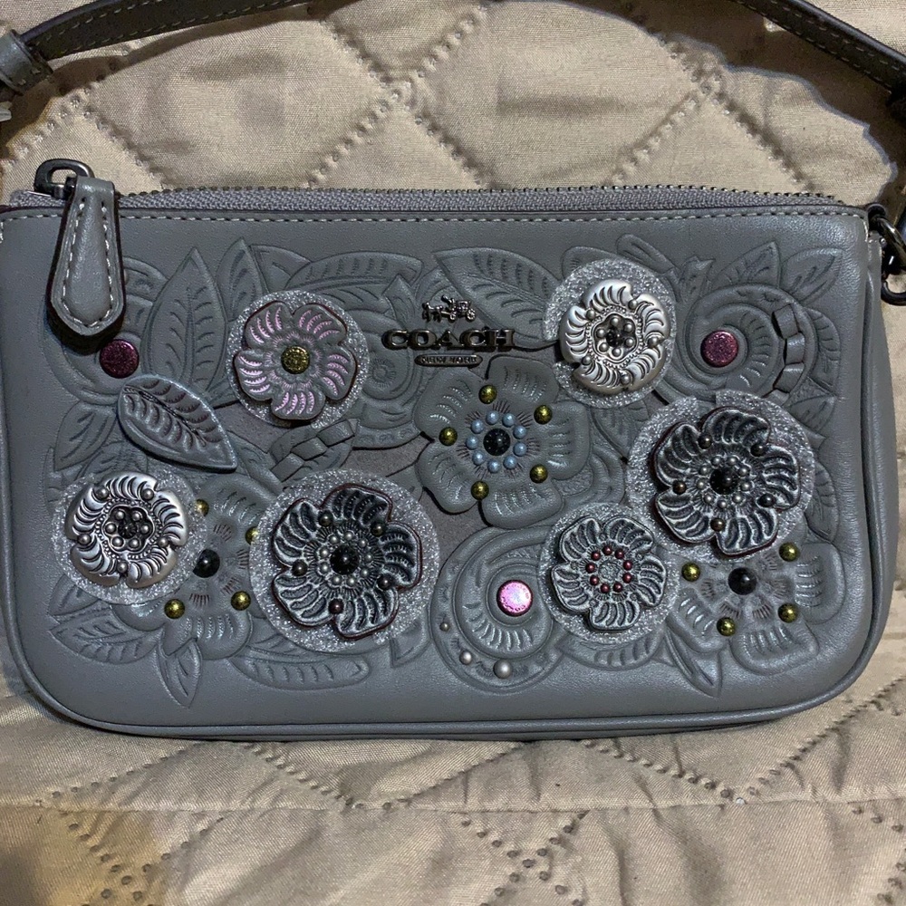 Coach Tea Rose Wristlet